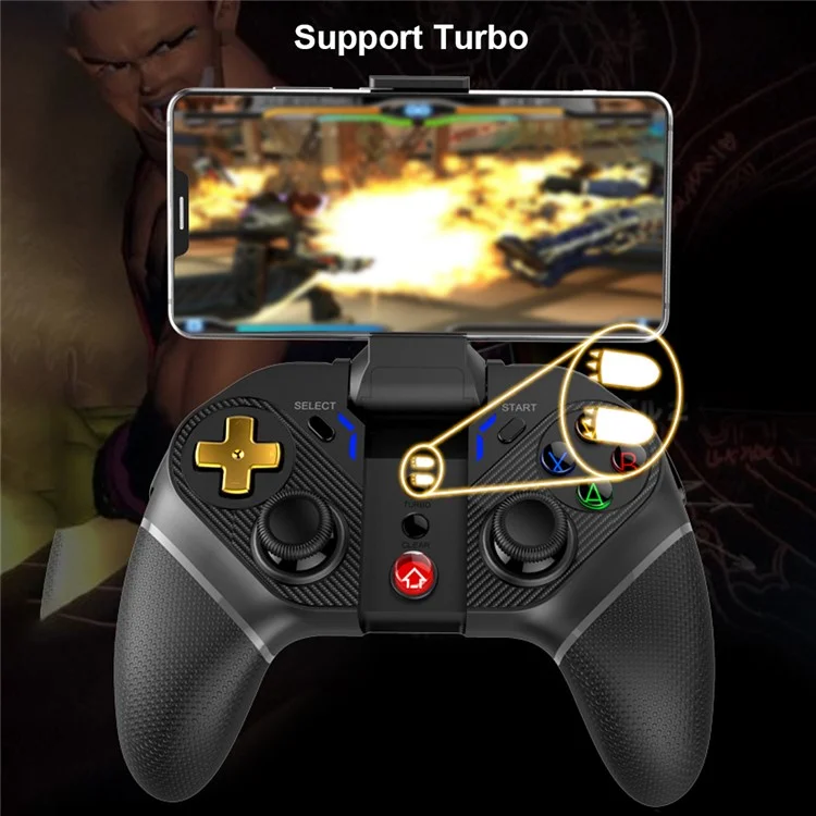 IPEGA PG-9218 Bluetooth Cordless Gamepad Controlador de Jogo Sem Fio com Receptor 2.4G Botão Programável para Nintendo Switch/PS3/PC