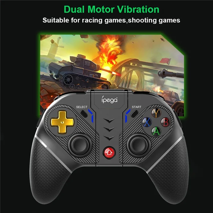IPEGA PG-9218 Bluetooth Cordless Gamepad Controlador de Jogo Sem Fio com Receptor 2.4G Botão Programável para Nintendo Switch/PS3/PC
