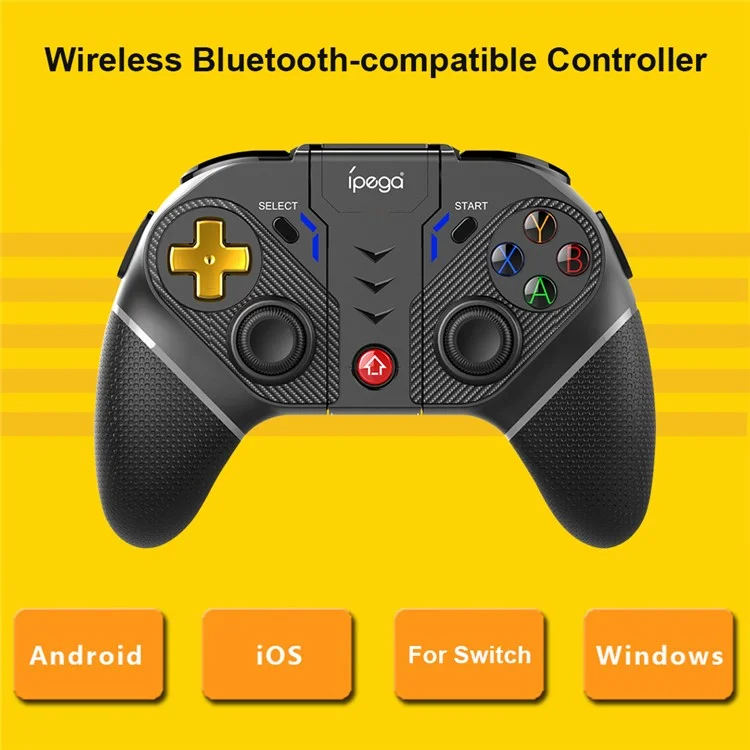 IPEGA PG-9218 Bluetooth Cordless Gamepad Controlador de Jogo Sem Fio com Receptor 2.4G Botão Programável para Nintendo Switch/PS3/PC