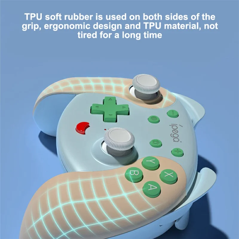 Беспроводной игровой контроллер IPEGA PG-SW068, джойстик с шестипозиционным гироскопом, поддержка Bluetooth, NFC, вибрация, для Nintendo Switch — черный/серый