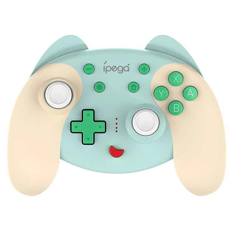 IPEGA PG-SW068 Wireless Game Controller Bluetooth-compatible Joystick with Six-axis Gyroscope NFC Vibration for Nintendo Switch - White/Blue