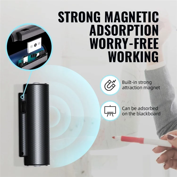 Q76 8 go Strong Magnétique HD Réduction Intelligente Réduction Vocal Recorder Horodatage Pour Les Conférences Réunions Interviews