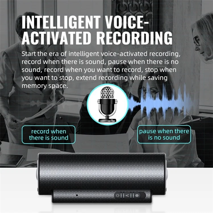 Enregistreur vocal intelligent à réduction de bruit magnétique puissant Q76 8 Go avec horodatage pour les cours, les réunions et les entretiens