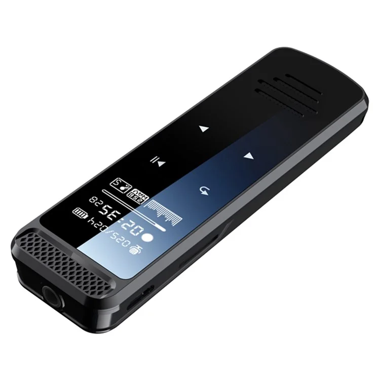 Q55 8GB Voice-to-Text Touch Screen Audio Recorder Zinc Alloy MP3 Playback One-Key Recording Voice Recording Device for Lectures Meetings Classes