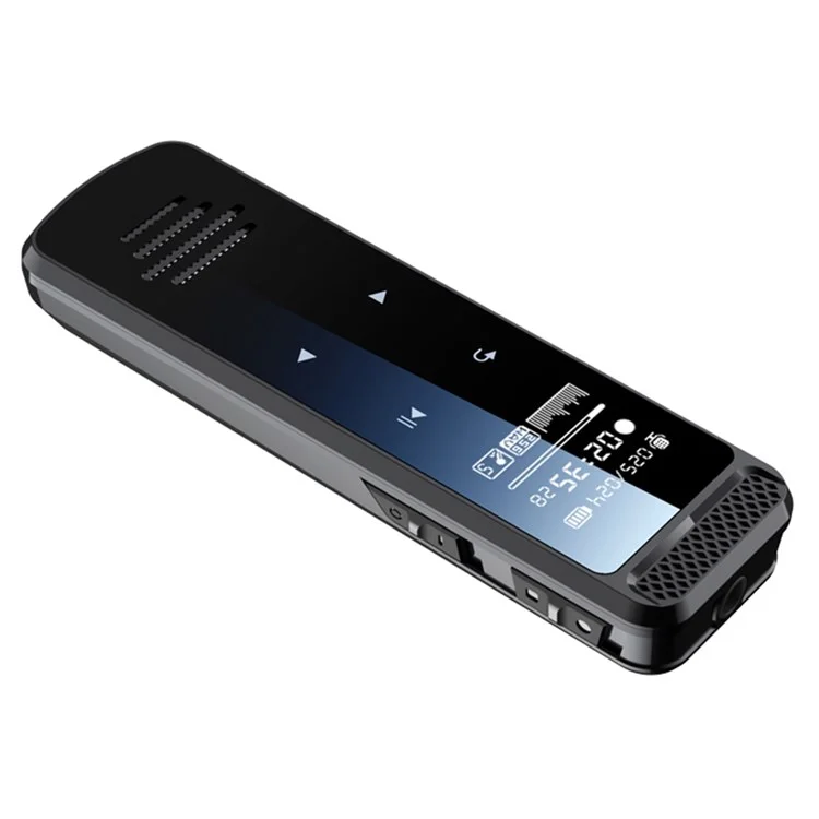 Q55 8 Go Enregistreur Vocal avec Écran Tactile de Reconnaissance Vocale en Alliage de Zinc Lecture MP3 Enregistrement d'une Touche Enregistreur Vocal pour Conférences Réunions Cours