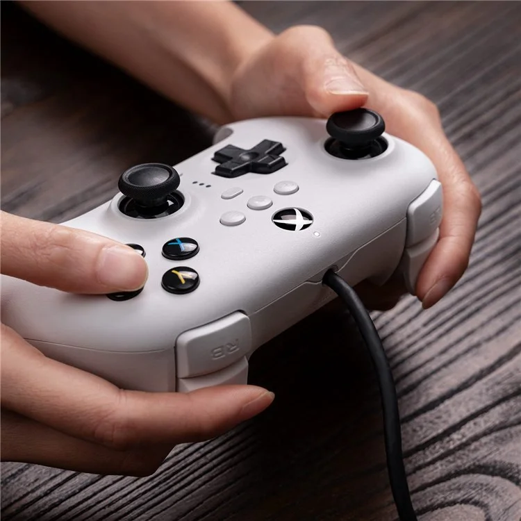 8BITDO Wired Game Controller Joystick Vibration Gamepad for Xbox One/Series X/Series S / Windows 10/11 - White