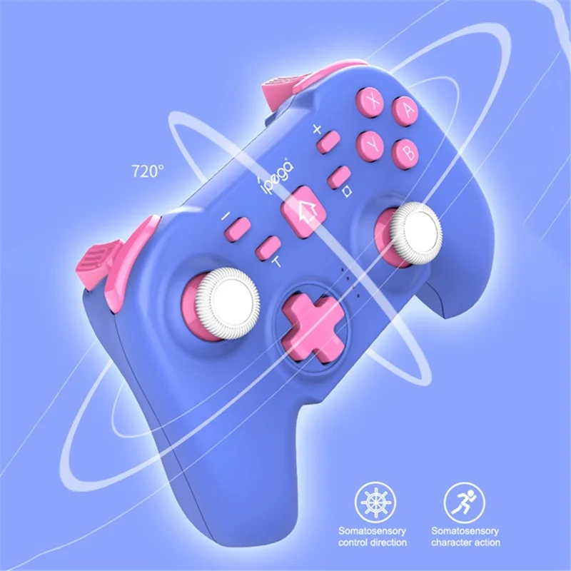 IPEGA PG-SW062C Bezprzewodowy kontroler do gier, gry Bluetooth, pad kontrolera, konsola do gier, bezprzewodowa rączka do Nintendo Switch, Android, iOS, PC - Czarny