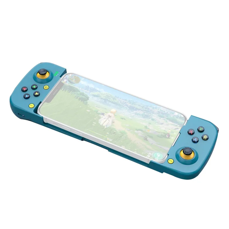 D3 Uitbreidbare Draadloze Joystick voor Mobiele Telefoons Linker/Rechter Controller Bluetooth-compatibele Gamepad Draagbare Gamehandle - Blauw
