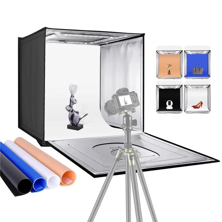 NEEWER N-72 60cm faltbarer Fotostudio-Lichtzelt mit einstellbarer Helligkeit