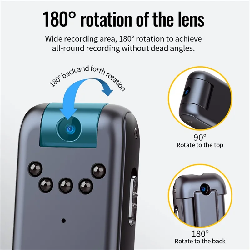 V13 64G Intelligent Motion Detection Night Vision Voice Recorder 1080P HD Lens Recording Camcorder