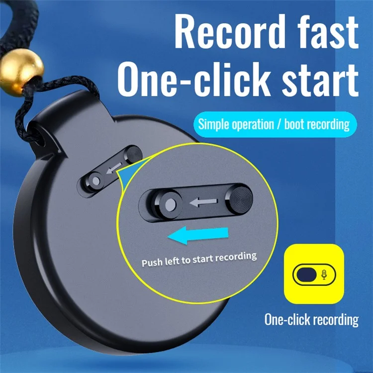 Enregistreur vocal HD à réduction de bruit activé par la voix S30+ 32 Go avec lecteur MP3 et fonction clé USB