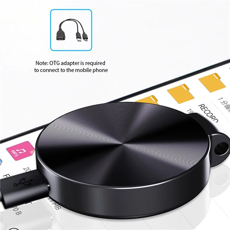Enregistreur vocal HD à réduction de bruit activé par la voix S30+ 32 Go avec lecteur MP3 et fonction clé USB