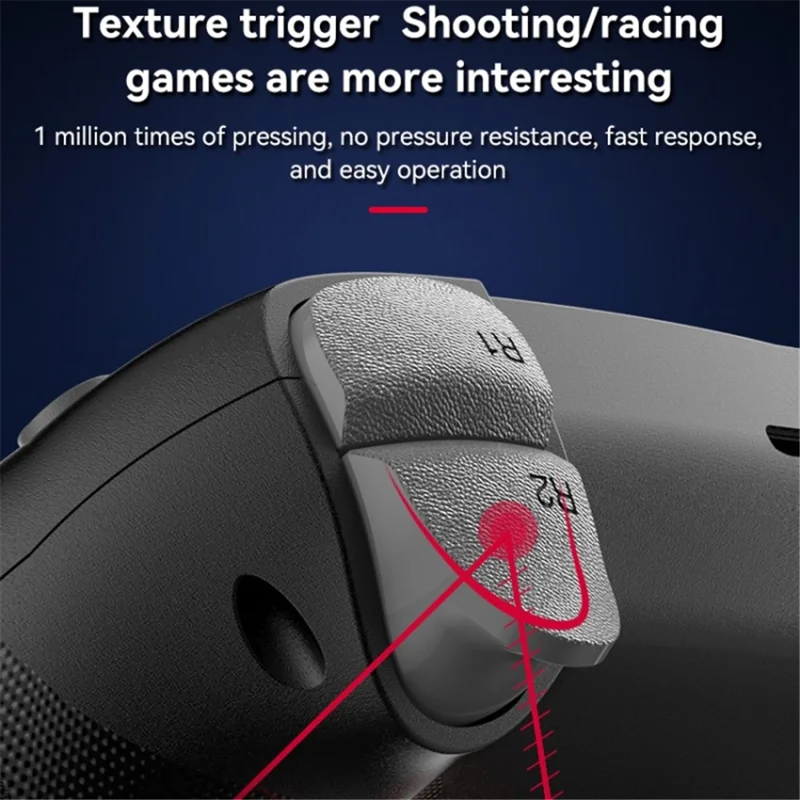 P06 Wireless Game Controller with Six Axis Gyroscope Dual Vibration Gamepad for PS4 / Switch / PC / TV - Fruit Blue