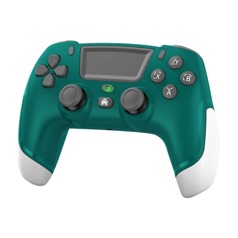 Беспроводной игровой контроллер P06 с шестиосевым гироскопом и двойной вибрацией для PS4 / Switch / PC / TV - зеленый