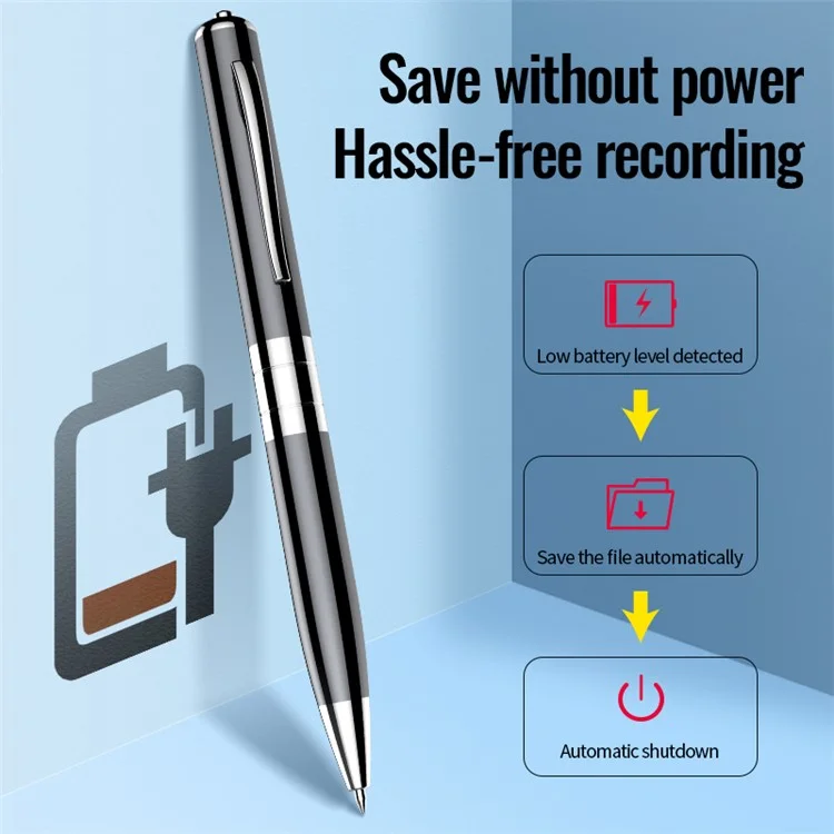 Q91 32GB Digital Voice Recorder Pen MP3 Player U Disk Recargable Bolígrafo de Grabación de Audio