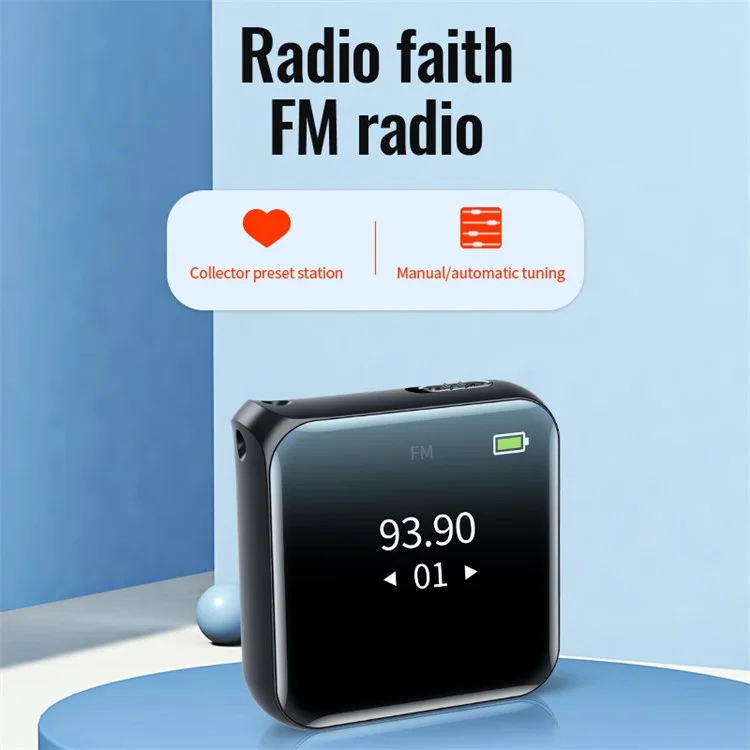 Enregistreur vocal MP3 Player FM Radio Réveil Réduction du bruit Hifi Appareil d'enregistrement 8 Go M30