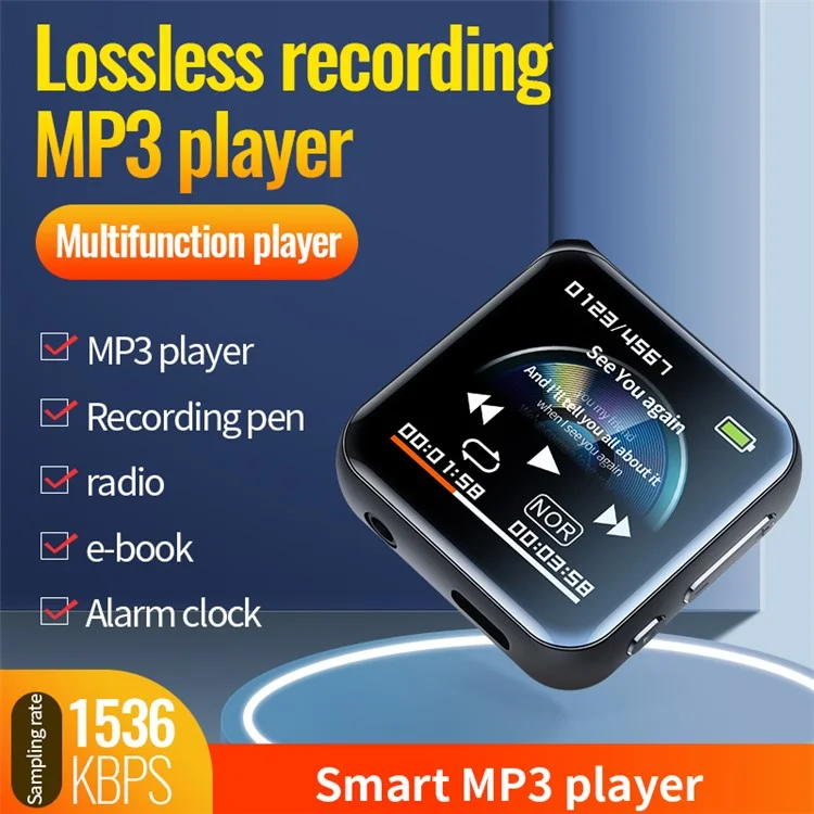 M30 32GB Audio Voice Sound Recorder Noise Cancelling Recorder Support FM Radio Alarm Clock MP3 Player