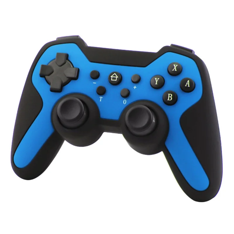 HS-SW516-517 For Nintendo Switch Controller Wireless Bluetooth-compatible Gamepad with Six-axis Gyroscope - Blue  /  Black