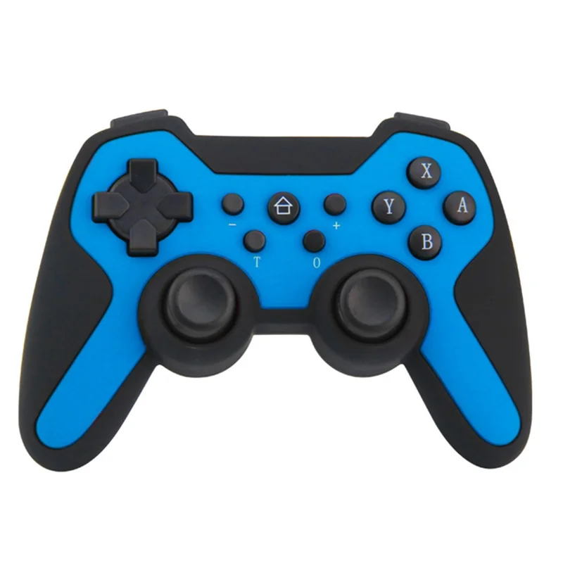 HS-SW516-517 For Nintendo Switch Controller Wireless Bluetooth-compatible Gamepad with Six-axis Gyroscope - Blue  /  Black