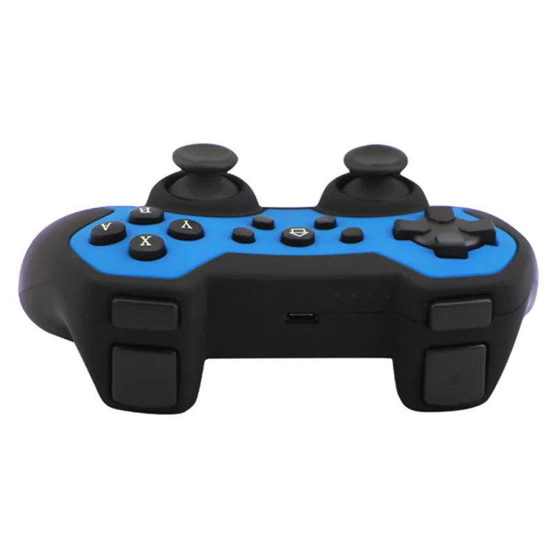HS-SW516-517 For Nintendo Switch Controller Wireless Bluetooth-compatible Gamepad with Six-axis Gyroscope - Blue  /  Black