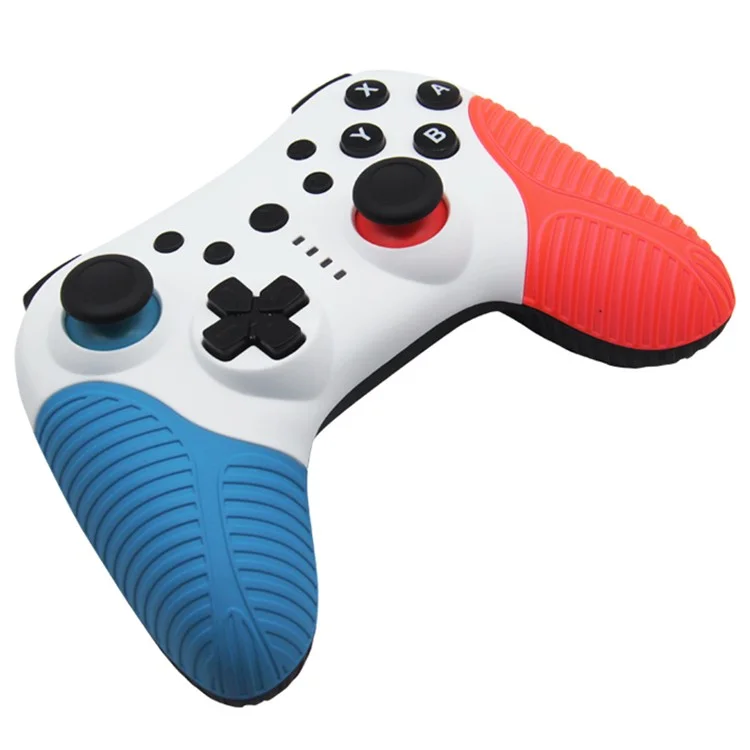 HS-SW510 Wireless Controller for Nintendo Switch , Bluetooth-compatible Multi-Platform Gamepad Joystick with Turbo Function - Red+Blue