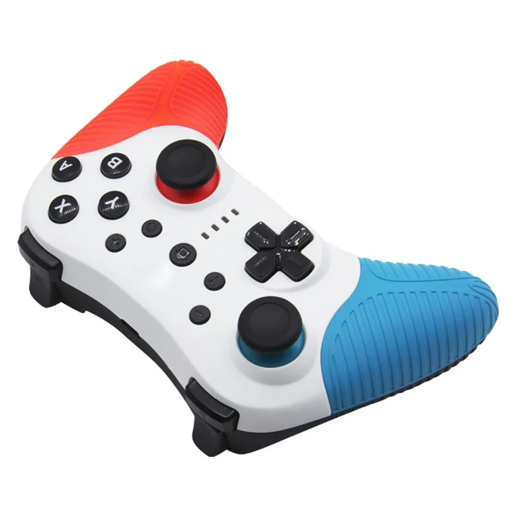 HS-SW510 Wireless Controller for Nintendo Switch , Bluetooth-compatible Multi-Platform Gamepad Joystick with Turbo Function - Red+Blue