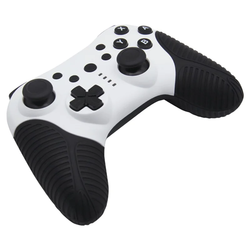 Controller Wireless HS-SW510 per Nintendo Switch, Joystick Gamepad Compatibile con Bluetooth per Piattaforme Multiple con Funzione Turbo - Nero+Bianco
