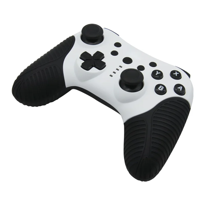 Controller Wireless HS-SW510 per Nintendo Switch, Joystick Gamepad Compatibile con Bluetooth per Piattaforme Multiple con Funzione Turbo - Nero+Bianco