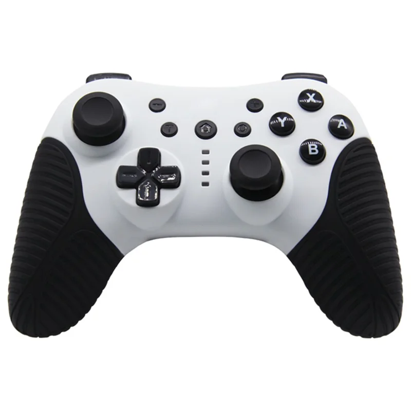 Controller Wireless HS-SW510 per Nintendo Switch, Joystick Gamepad Compatibile con Bluetooth per Piattaforme Multiple con Funzione Turbo - Nero+Bianco