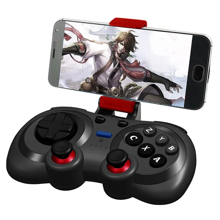 8726 Wireless Gamepad Bluetooth-compatible 5.0 / 2.4G Dual Mode Controller with Telescopic Phone Bracket for Nintendo Switch / iOS / Android