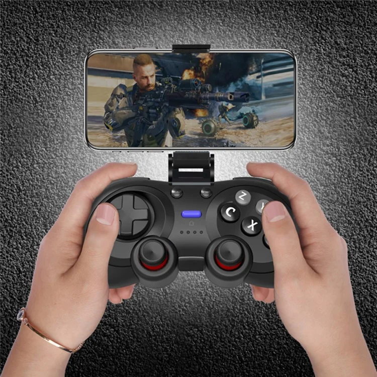 8726 Wireless Gamepad Bluetooth-compatible 5.0 / 2.4G Dual Mode Controller with Telescopic Phone Bracket for Nintendo Switch / iOS / Android