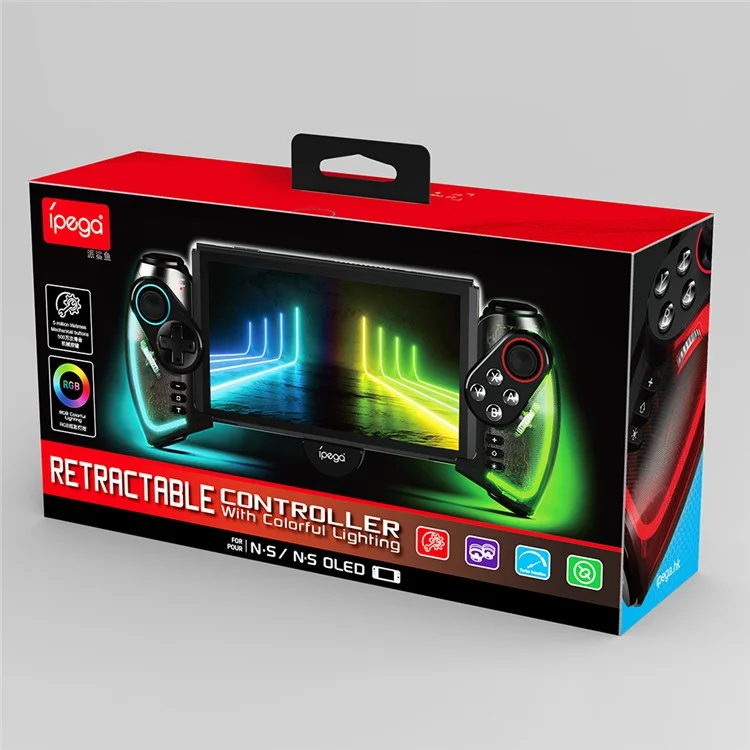 IPEGA PG-SW777S Pour Nintendo Switch / Switch OLED Manette de jeu Joystick Gamepad avec lumière RVB