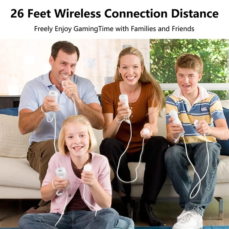 8510 Draadloze 3-assige Controller voor W-II Gameconsoleplatform Gamepad (zonder Versneller) - Wit