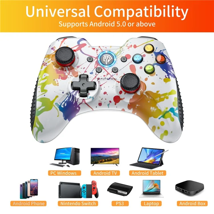 Easysmx KC-8236 2.4G Gamepad Joystick Conntroller Para PS3, PC, Box de TV Android, Teléfono