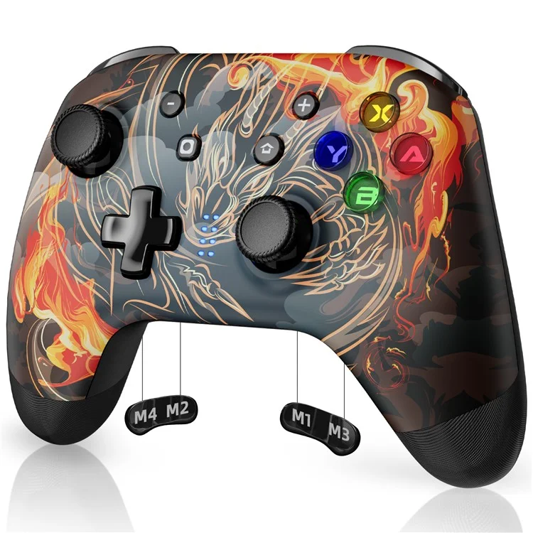 EASYSMX ESM-9124 Wireless Gamepad Bluetooth-Joystick-Controller für Nintendo Switch, Windows PC - Druckdesign