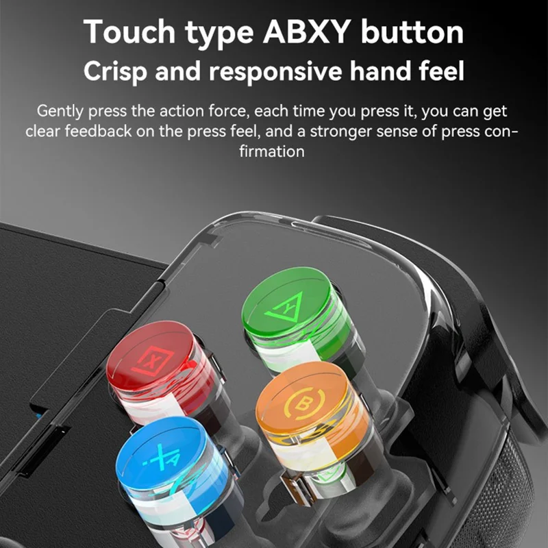 D7 Stretchable Wireless Controller for Game Console Bluetooth-compatible Gamepad Left / Right Hall Rocker Game Handle - Yellow