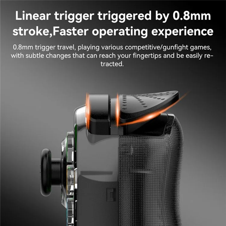 D7 Stretchable Wireless Controller for Game Console Bluetooth-compatible Gamepad Left / Right Hall Rocker Game Handle - Green