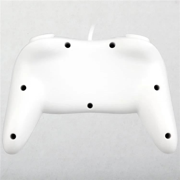 8553 Gamepad for Nintendo Wii, WiiU Game Console Wired Controller with 1.1m Cable - White