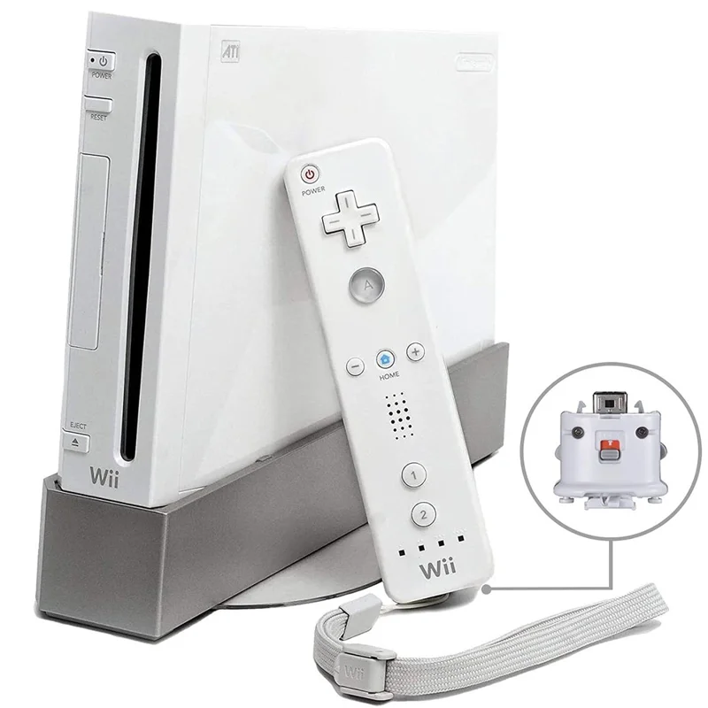 Adattatore Motion Plus Per Nintendo Wii Remote Controller Attaccamento Del Movimento Aggiornato, Bianco