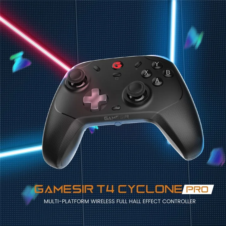 Gamesir T4 Cyclone Pro Bluetooth Wireless Controller Pour PC, Switch, Ios et Android 2.4G Gamepad Avec Hall Effect Joystick