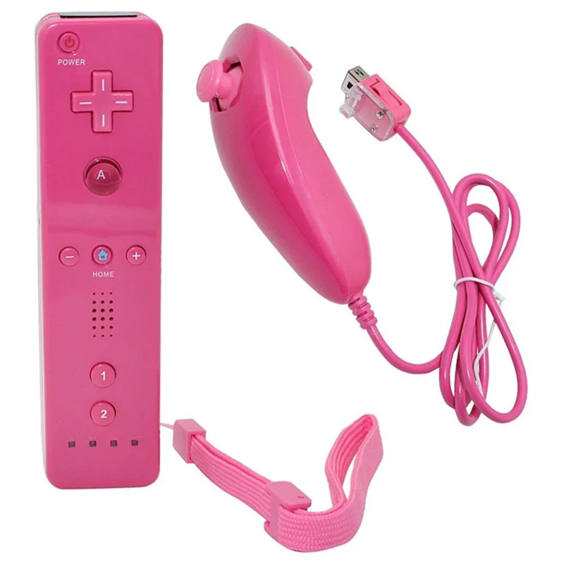 8511 Voor Wii U Draadloze Verbinding Zonder Vertraging Rechts en Links Gamecontroller - Diep Roze