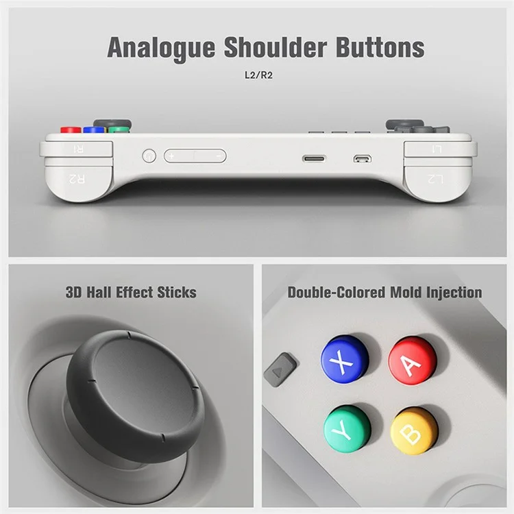 RETROID Pocket 2S Retro Handheld Game Console 3+32G 3.5" Touch Screen Game Player Portable Android 11 Video Games Console - Lila