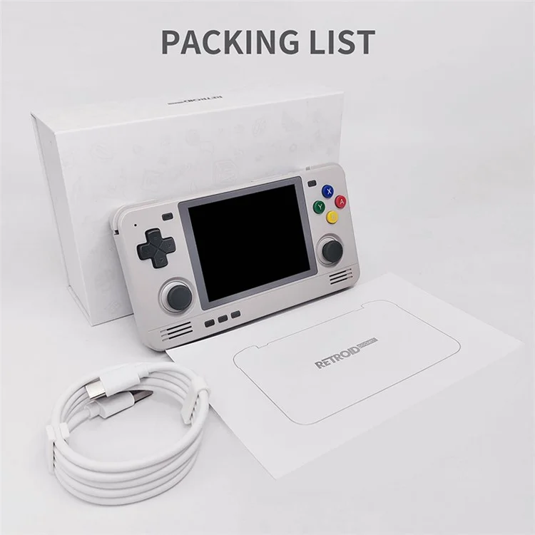 RETROID Pocket 2S Retro Handheld Game Console 3+32G 3.5" Touch Screen Game Player Portable Android 11 Video Games Console - Lila