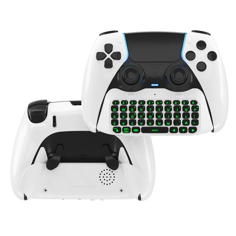 JYS P5172 For Sony PS5 DualSense Edge Controller Wireless Bluetooth-compatible External Keyboard Portable Gamepad Keyboard - White