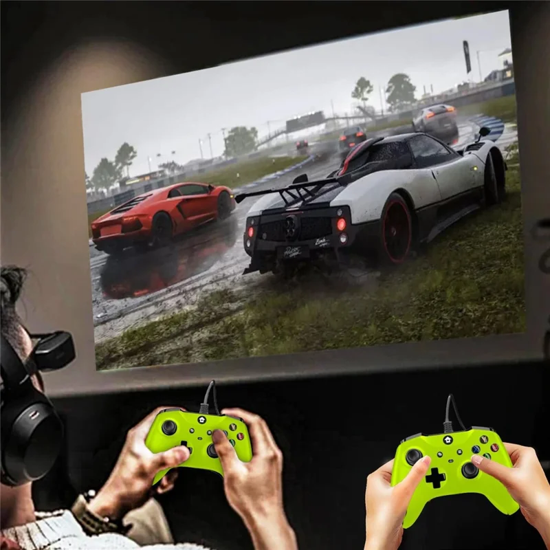 Manette de jeu filaire PC001 PC pour le système Android / Windows Manette de jeu pour la console Nintendo Switch / PS3 Gamepad TV Box - Vert