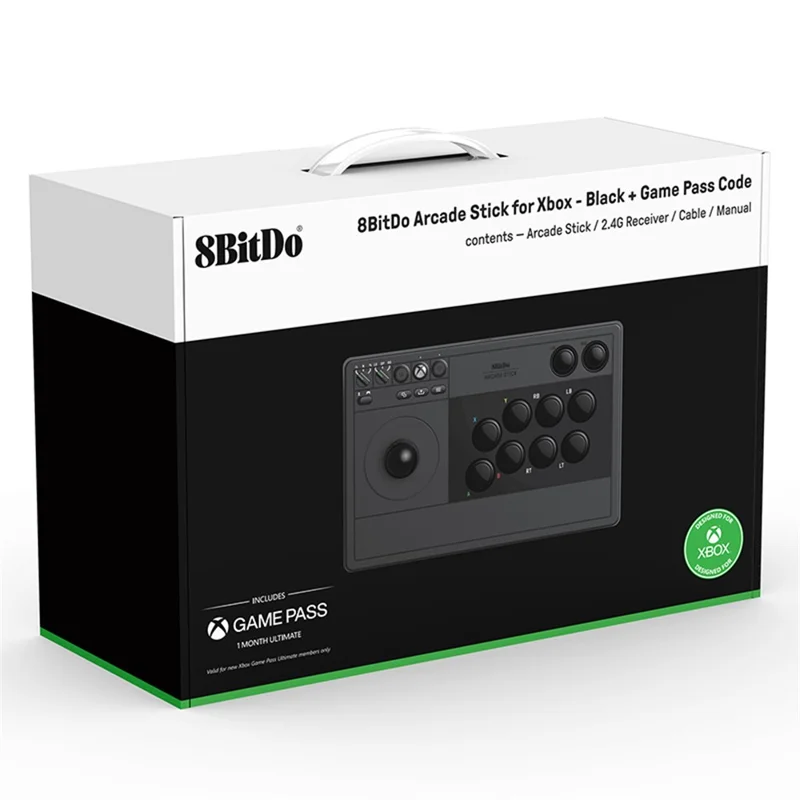 8BITDO Wireless Arcade Stick for Xbox Series X / S Xbox One, Windows Arcade Gaming Joy-Pad with 2.4G Adapter - Black