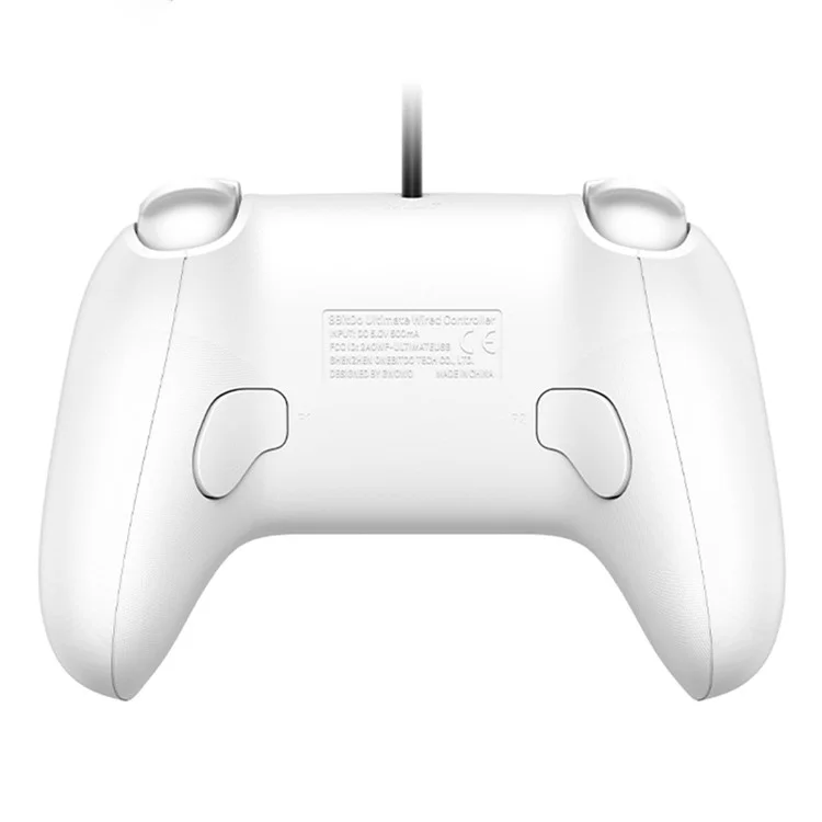 8BITDO Ultimate Wired Controller for Windows, Steam Deck, Switch, USB Cabled Handheld Gamepad - White