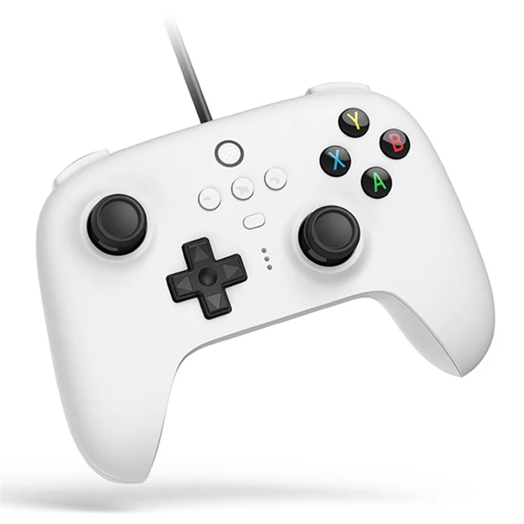 8BITDO Ultimate Wired Controller for Windows, Steam Deck, Switch, USB Cabled Handheld Gamepad - White