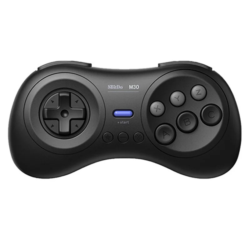 Controller 8BITDO M30 Bluetooth compatibile per Switch / Windows / Android Layout a 6 pulsanti per i giochi classici SEGA - Nero