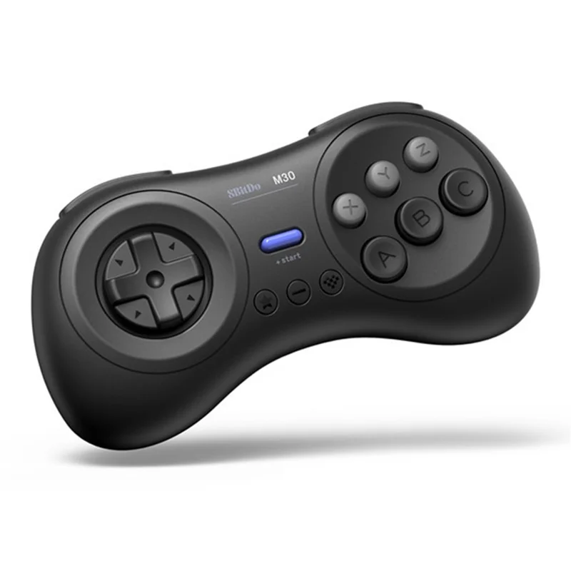 Controller 8BITDO M30 Bluetooth compatibile per Switch / Windows / Android Layout a 6 pulsanti per i giochi classici SEGA - Nero